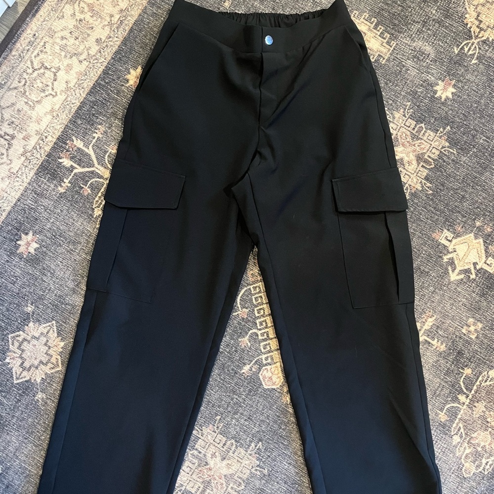 Zara cargo wide leg dress pants